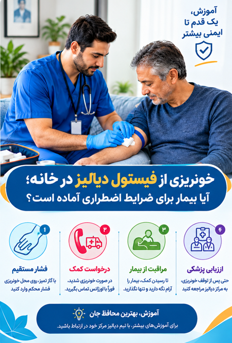 اگر فیستول در خانه خونریزی کرد، چه باید کرد؟